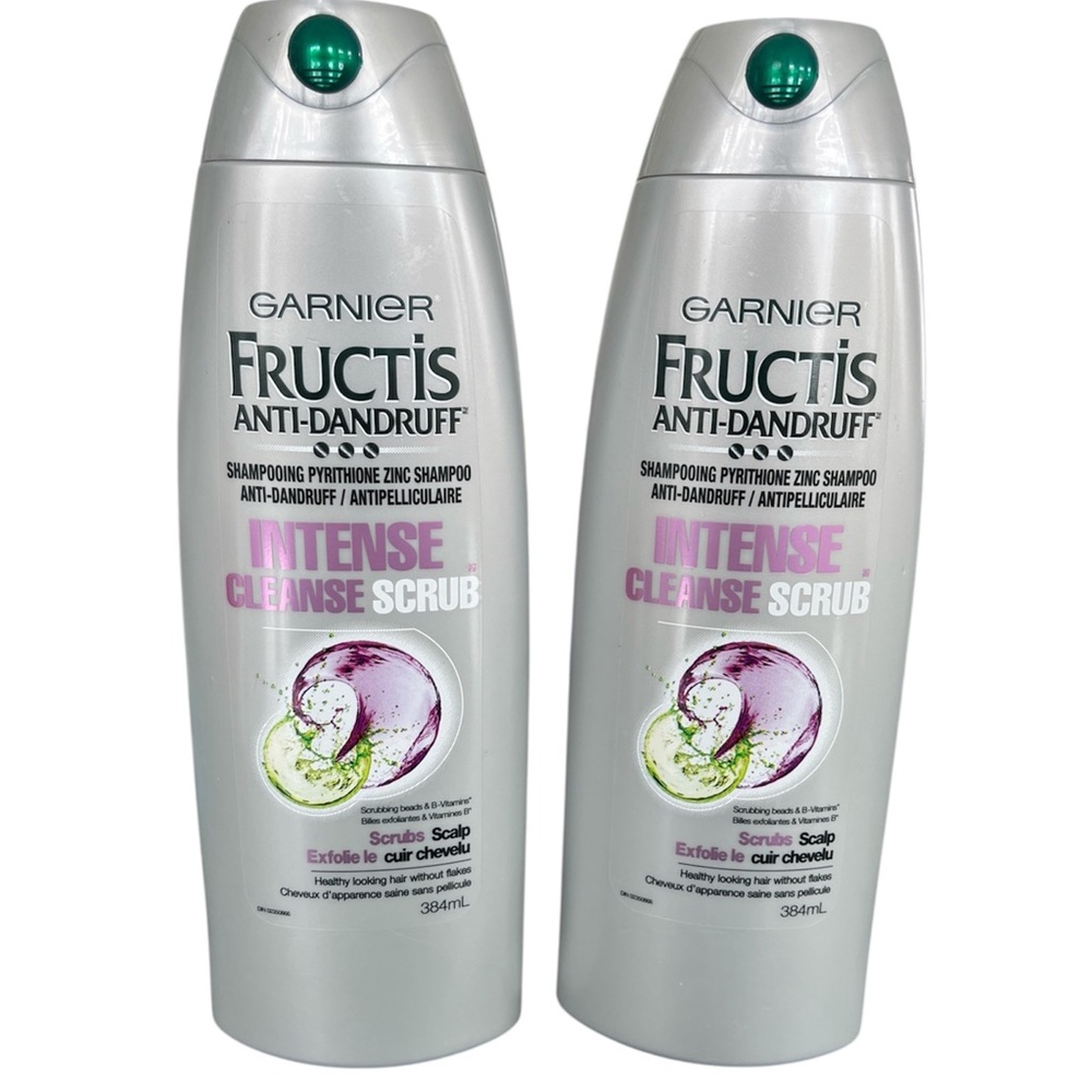 Garnier Fructis anti-dandruff intense cleanse scrub shampoo zinc 384 ml